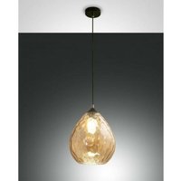 Fabas Luce Lighting - Fabas Luce Gisella Dome Pendel-Deckenleuchten Bernsteinglas, E27 von FABAS LUCE LIGHTING