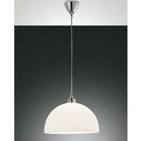 Fabas Luce Lighting - Fabas Luce Nice Dome Pendel-Deckenleuchten Weißglas, E27 von FABAS LUCE LIGHTING