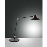 Fabas Luce Panarea led Schreibtischlampe aus schwarzem Glas von FABAS LUCE LIGHTING