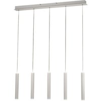 Fabas Luce Prado 5-flammige Pendelleuchte - 33W dimmbare led - Mattweißes lineares Design von FABAS LUCE LIGHTING