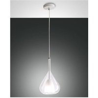 Lila LED-Pendelleuchter aus Metall und transparentem Borosilikatglas 3481-40-241 Fabas Luce von FABAS LUCE LIGHTING