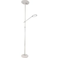 Regina - Weiße LED-Stehleuchte aus Metall H.180 cm Fabas Luce - 2 Lichter mit 36 W und 12 W mit integrierter LED 3000 K von FABAS LUCE LIGHTING