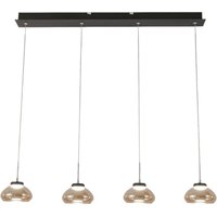 Arabella - Fabas Luce 4-flammige Pendelleuchte - 32W led - Bernsteinfarbenes modernes Design Arabella - Fabas Luce 4-flammige Pendelleuchte - 32W led - Bernsteinfarbenes modernes Design von FABAS LUCE