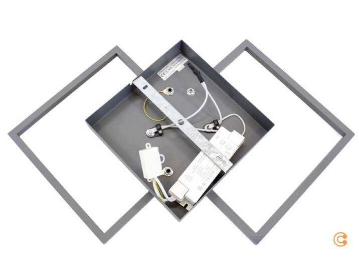 B-Ware Fabas Luce Led Deckenlampe Bard Deckenlampe Lampe 45x45 Cm 2flg Led Anthrazit720 B-Ware B-Ware Fabas Luce Led Deckenlampe Bard Deckenlampe Lampe 45x45 Cm 2flg Led Anthrazit720 B-Ware von FABAS-LUCE