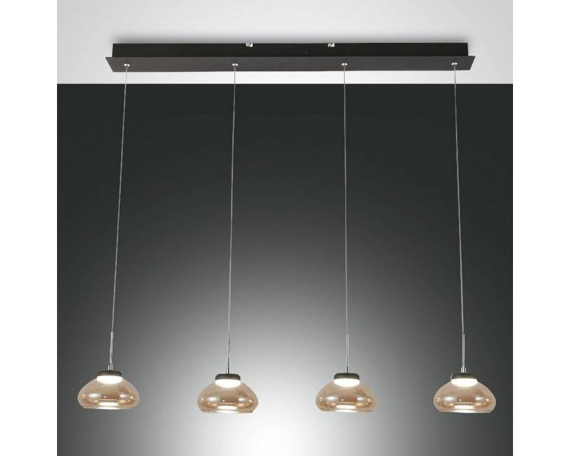 FABAS LUCE LED Pendelleuchte Arabella, LED fest integriert, Warmweiß, 1- oder 4-flammig von FABAS LUCE