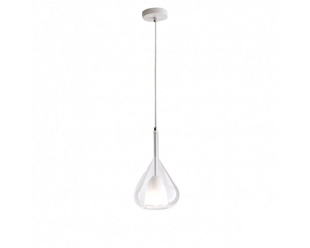 FABAS LUCE Pendelleuchte Lila 1-flammig, ohne Leuchtmittel, LED-Retrofit, Glasschirm in Grau, Bernstein oder Transparent, Esstisch-Beleuchtung von FABAS LUCE