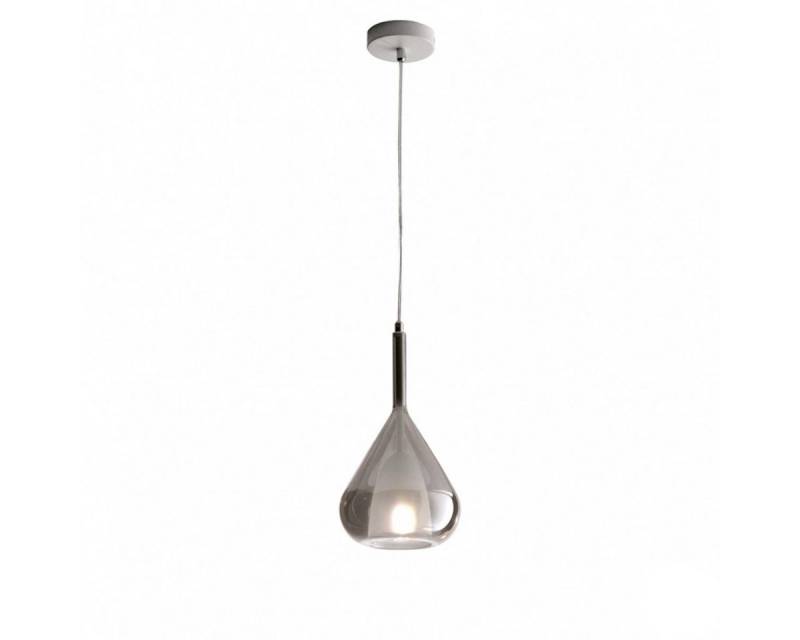 FABAS LUCE Pendelleuchte Lila 1-flammig, ohne Leuchtmittel, LED-Retrofit, Glasschirm in Grau, Bernstein oder Transparent von FABAS LUCE