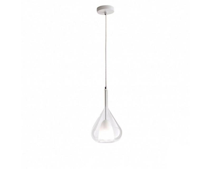 FABAS LUCE Pendelleuchte Lila 1-flammig, ohne Leuchtmittel, LED-Retrofit, Glasschirm in Grau, Bernstein oder Transparent von FABAS LUCE