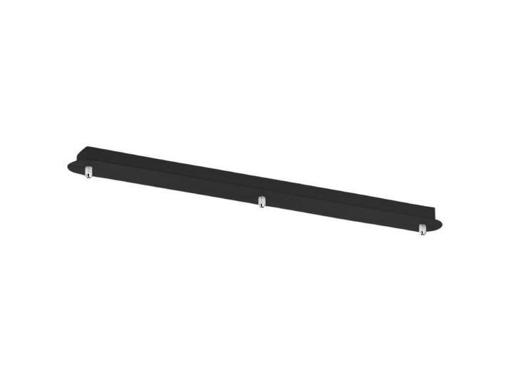 Fabas Luce Baldachin für Kit Luci - 3-flammig (lang 83 x 8 cm) , Schwarz von FABAS-LUCE