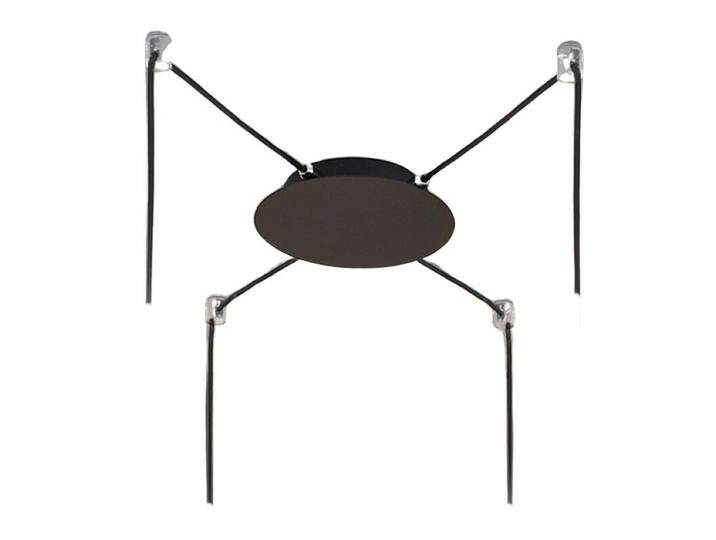 Fabas Luce Baldachin für Kit Luci - 4-flammig (dezentral ø 25 cm) , Schwarz von FABAS-LUCE
