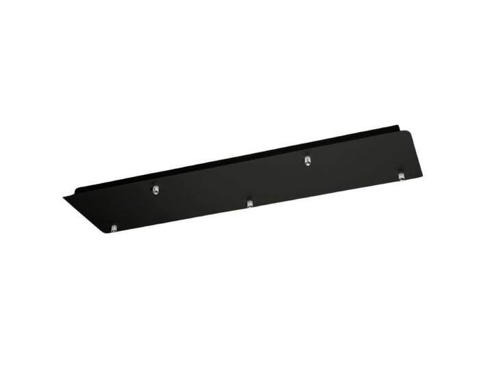 Fabas Luce Baldachin für Kit Luci - 5-flammig (breit 90 x 25 cm) , Schwarz von FABAS-LUCE