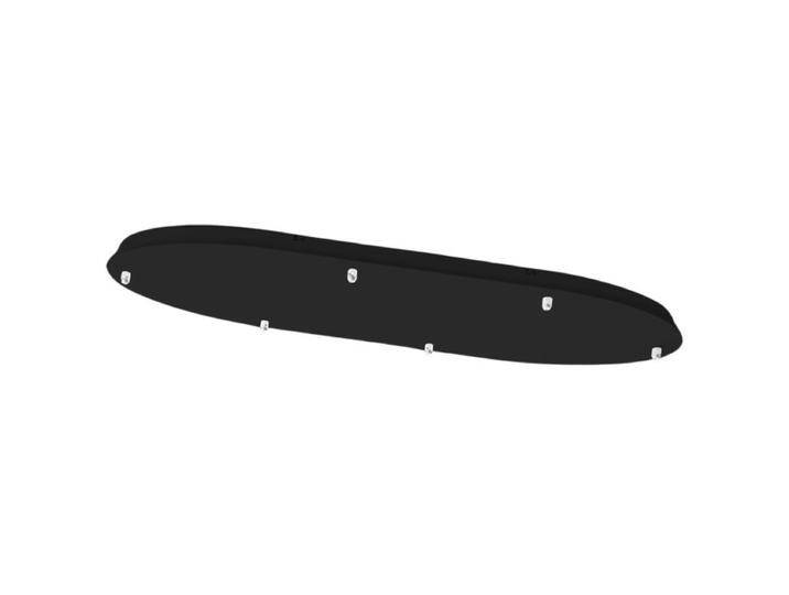 Fabas Luce Baldachin für Kit Luci - 6-flammig (Oval 95 x 30 cm) , Schwarz von FABAS-LUCE