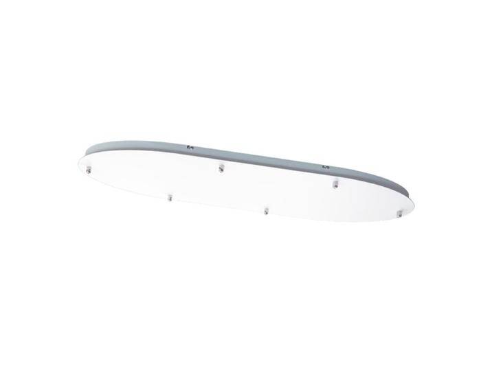 Fabas Luce Baldachin für Kit Luci - 6-flammig (Oval 95 x 30 cm) , Weiß von FABAS-LUCE
