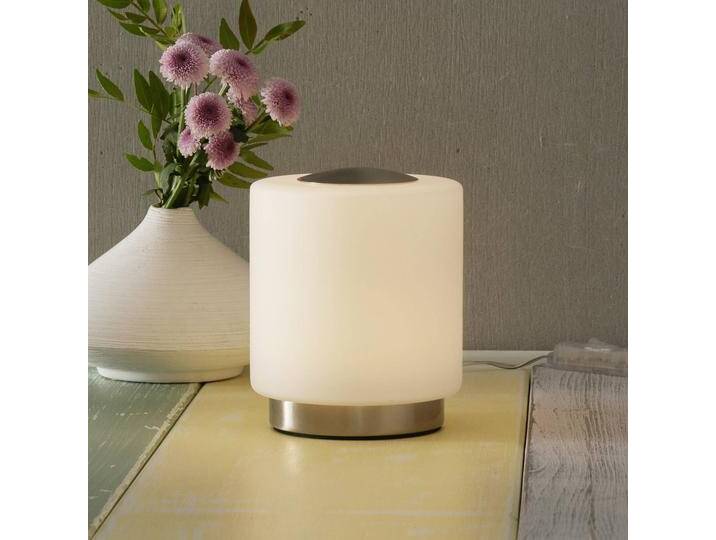 Fabas Luce Nachttischlampe Simi, dimmbar, weiß / opal, für Wohn- / Esszimmer, Metall, Modern, Tischlampe Fabas Luce Nachttischlampe Simi, dimmbar, weiß / opal, für Wohn- / Esszimmer, Metall, Modern, Tischlampe von FABAS-LUCE
