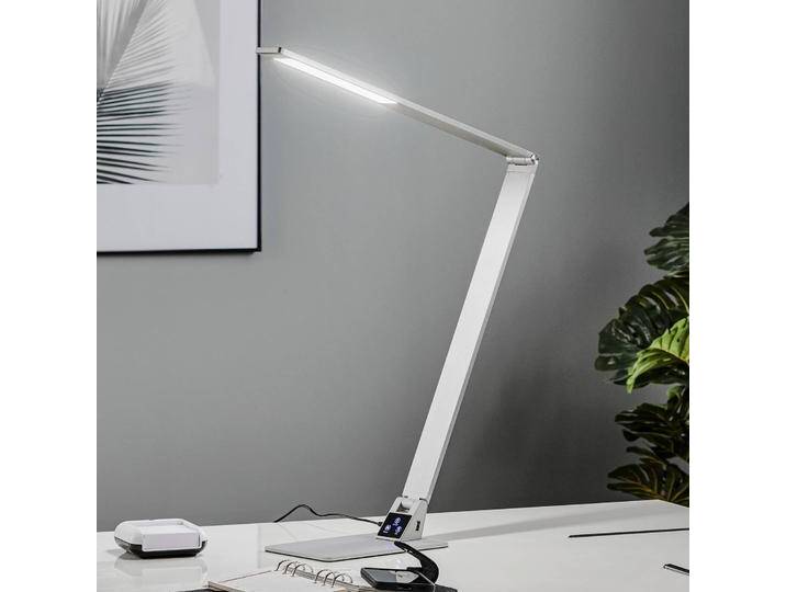 Fabas Luce LED Schreibtischlampe Wasp, dimmbar, alu / grau / zink, für Arbeitszimmer / Büro, Aluminium, Modern, LED Tischlampe von FABAS-LUCE
