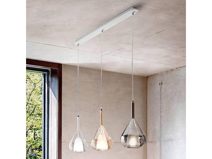 Fabas Luce Glas Hängelampe Lila, dimmbar, Multicolour, für Wohn- / Esszimmer, Glas, Modern, Pendelleuchte von FABAS-LUCE