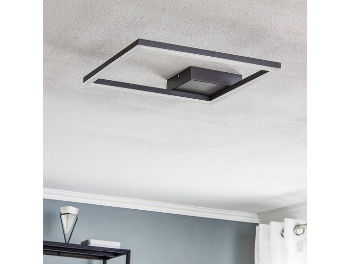 Fabas Luce LED-Deckenleuchte Bard, 42x42 cm, anthrazit für Wohn & Esszimmer - Schwarz - Modern - Metall von FABAS-LUCE