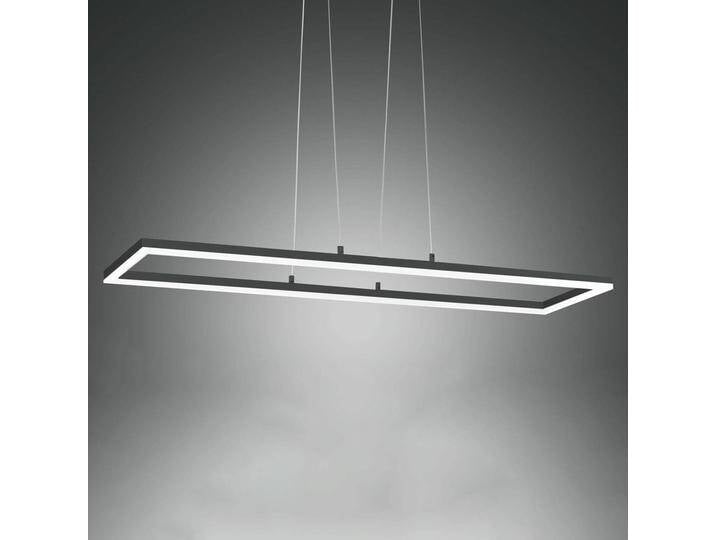 Fabas Luce LED-Pendelleuchte Bard, 92x32 cm, anthrazit für Wohn & Esszimmer - Schwarz - Modern - Metall von FABAS-LUCE