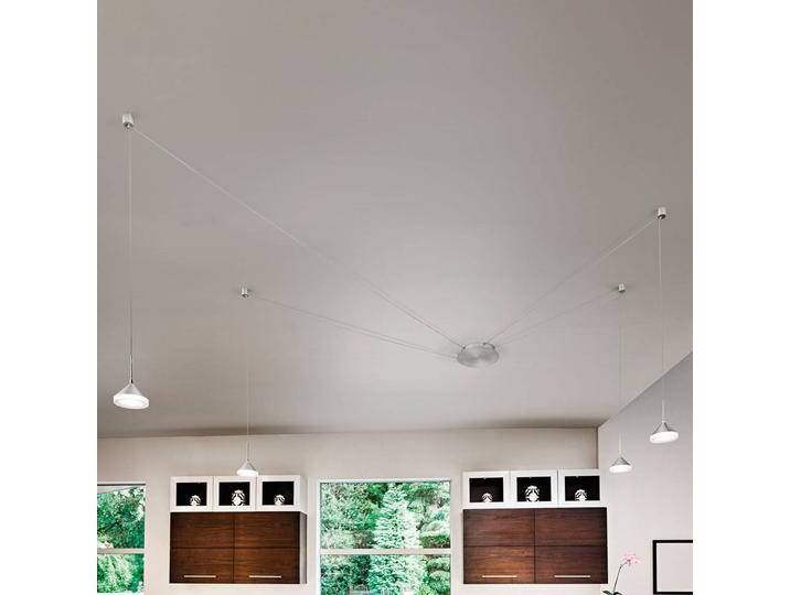 Fabas Luce Hängelampe Isabella, dimmbar, alu / grau / zink, für Wohn- / Esszimmer, Metall, Modern von FABAS-LUCE