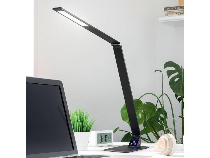 Fabas Luce LED Schreibtischlampe Wasp, dimmbar, schwarz, für Arbeitszimmer / Büro, Metall, Modern, LED Tischlampe von FABAS-LUCE