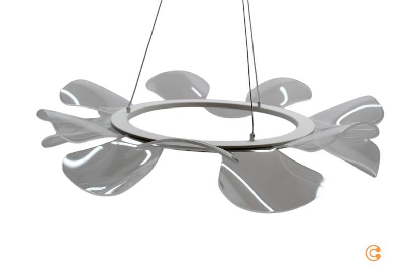 Fabas Luce Led Hängeleuchte Sylvie Hängelampe Deckenlampe Leuchte Rund ø 72 Cm B-Ware von FABAS LUCE