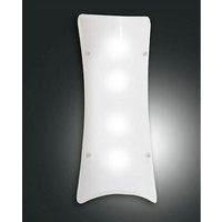 Fabas Luce Milton Unterputz-Deckenleuchte Weißglas, E27 von FABAS LUCE LIGHTING