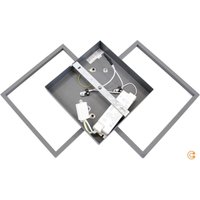 Gebraucht] Fabas Luce Led Deckenlampe Bard Deckenlampe Lampe 45x45 Cm 2flg Led Anthrazit720 B-Ware von FABAS LUCE
