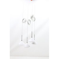 Gebraucht] Fabas Luce Led Pendelleuchte Isabella Hängeleuchte Hängelampe Vierflammig Weiß B-Ware von FABAS LUCE