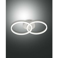 Fabas Luce Giotto Integrierte LED-Wandleuchte aus weißem Glas von FABAS LUCE LIGHTING