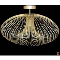 [NEUWERTIG] B-Ware Fabas Luce Deckenleuchte Lampe Fassa Gold Edelmatt Metall ø 60 Cm Möbel Leuchte von FABAS LUCE