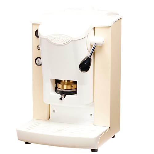 FABER COFFEE MACHINES | Slot Plast Model | POD Coffee Machine 44 mm | Adjustable Brass Pad Press (ELFENBEIN/WEISS) von FABER COFFEE MACHINES