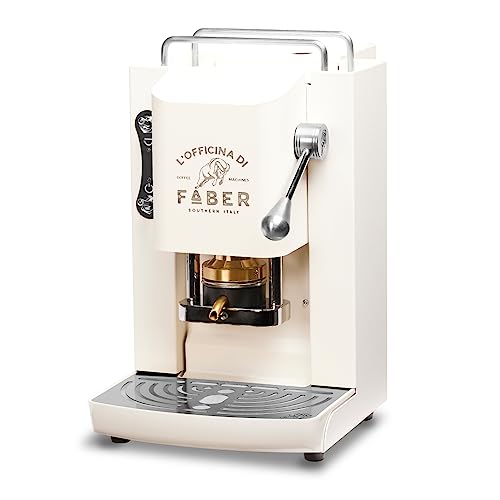 Faber Pro Deluxe Pad-Maschine weiß/silber von FABER COFFEE MACHINES