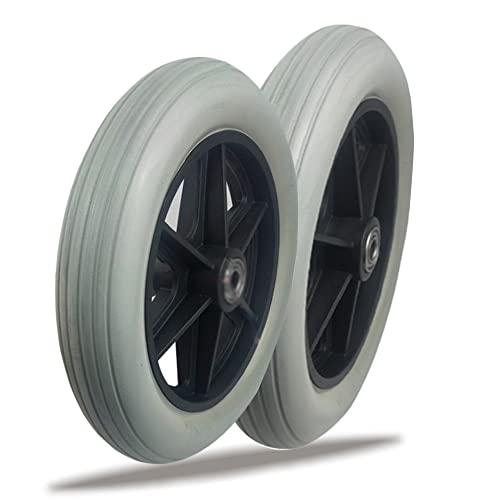 FABIIA Packung Mit 2 Rollstuhl-Lenkrädern, Vorderes Manuelles Rollstuhlrad 6-8 Zoll, Pu-Räder-Ersatz, Rutschfestes Rad Für Ältere Rollstühle/Rollatoren/8 Zoll/200 Mm FABIIA Packung Mit 2 Rollstuhl-Lenkrädern, Vorderes Manuelles Rollstuhlrad 6-8 Zoll, Pu-Räder-Ersatz, Rutschfestes Rad Für Ältere Rollstühle/Rollatoren/8 Zoll/200 Mm von FABIIA