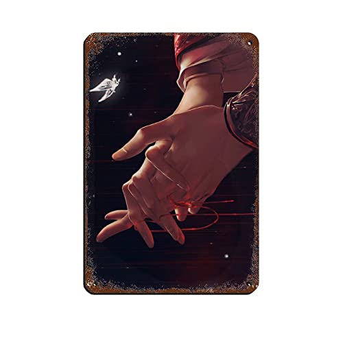 FABIVA Heaven Official's Blessing Hands TGCF Hua Cheng Butterfly 1 Blechschild Vintage Metall Pub Club Cafe Bar Home Wandkunst Dekoration Poster Retro 20 x 30 cm von FABIVA