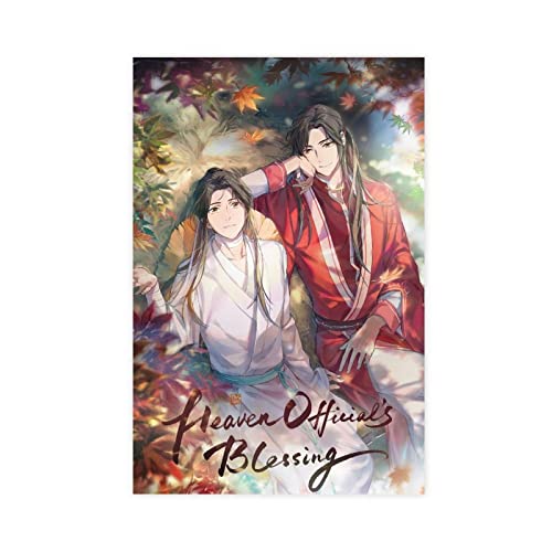 FABIVA Heaven Official's Blessing Tian Guan Ci Fu 10 Leinwand-Poster, Wandkunst, Dekoration, Bild für Wohnzimmer, Schlafzimmer, Dekoration, ohne Rahmen, 20 x 30 cm von FABIVA