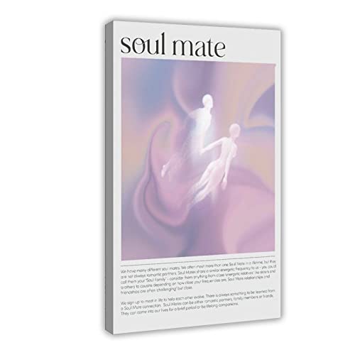 FABIVA Soul Mate Spirituelles Aura-Poster, Leinwand, Schlafzimmer, Dekoration, Sport, Landschaft, Büro, Raumdekoration, Geschenkrahmen, 30 x 45 cm von FABIVA