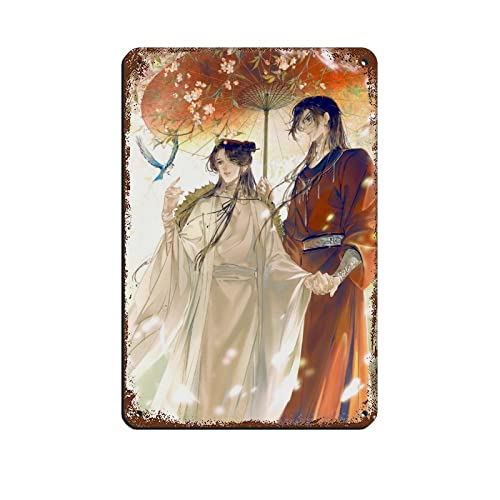 Heaven Official's Blessing Tian Guan Ci Fu 11 Retro Poster Metall Blechschild Chic Art Retro Eisen Malerei Bar Menschen Höhle Cafe Familie Garage Poster Wanddekoration 20 x 30 cm von FABIVA