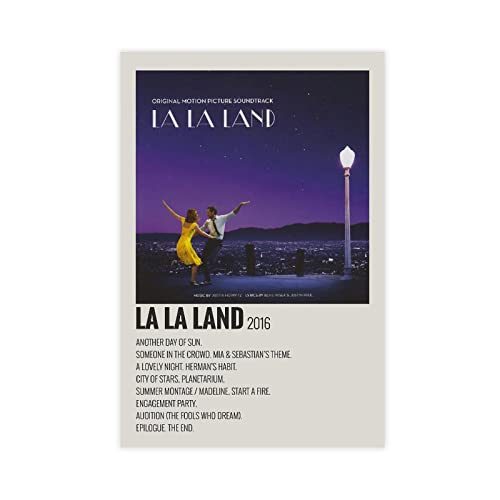 La La Land Alternatives, minimalistisches Filmposter 441, Leinwand, Schlafzimmer, Dekoration, Sport, Landschaft, Büro, Raumdekoration, Geschenk, ohne Rahmen, 20 x 30 cm von FABIVA