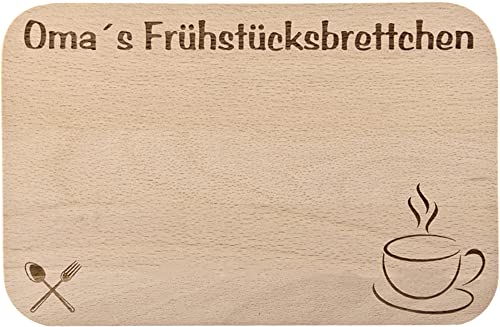 Frühstücksbrettchen/Frühstücksbrett mit Gravur für die Oma als Geschenk - aus Holz - Geschenkidee ideal zum Geburtstag oder zu Weihnachten Frühstücksbrettchen/Frühstücksbrett mit Gravur für die Oma als Geschenk - aus Holz - Geschenkidee ideal zum Geburtstag oder zu Weihnachten von FABRIKSTORES GmbH