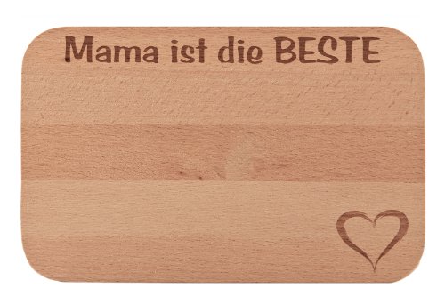Frühstücksbrettchen/Frühstücksbrett mit Gravur "MAMA ist die BESTE" als Geschenk - aus Holz - Geschenkidee ideal zum Geburtstag oder zu Weihnachten Frühstücksbrettchen/Frühstücksbrett mit Gravur "MAMA ist die BESTE" als Geschenk - aus Holz - Geschenkidee ideal zum Geburtstag oder zu Weihnachten von FABRIKSTORES GmbH