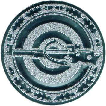 Pokal Emblem Armbrust - 50 mm/silber Pokal Emblem Armbrust - 50 mm/silber von FABRIKSTORES GmbH