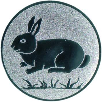 Pokal Emblem Kaninchen - 25 mm/silber Pokal Emblem Kaninchen - 25 mm/silber von FABRIKSTORES GmbH