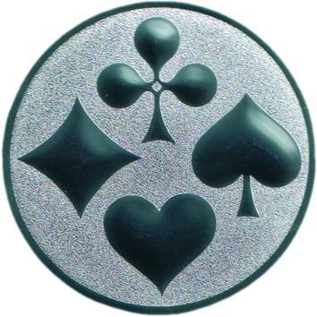 Pokal Emblem Skat - 50 mm/silber Pokal Emblem Skat - 50 mm/silber von FABRIKSTORES GmbH