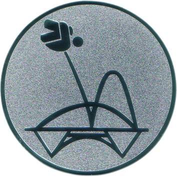 Pokal Emblem Trampolin - 50 mm/silber Pokal Emblem Trampolin - 50 mm/silber von FABRIKSTORES GmbH