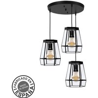 3xe27 schwarz regx42x42 cm guide deckenleuchte von FABRILAMP