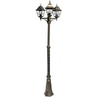 ABRILA AKUNADECOR Laterne De 3 Lichter für Gartenboote In Aluminium Schwarz Farbe von FABRILAMP