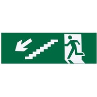 Aufkleber Notausgang Treppe links Treppe runter 6,5x20 cm Aufkleber Notausgang Treppe links Treppe runter 6,5x20 cm von FABRILAMP