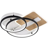 Azores' runde LED-Deckenleuchte mit Fernbedienung (120W 3CCT 10200lm) IP20 9xØ50x50cm de Metall und Polycarbonat schwarz von FABRILAMP