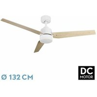 Fabrilamp - Captus DC-Ventilator, 22 w, Weiß, 3 Flügel, Weiß/Buche von FABRILAMP