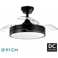 Fabrilamp - DC-Ventilator 48 w Olimpia Schwarz 3 Flügel von FABRILAMP